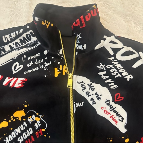 Switch Remarkable Graffiti Black Zip Up Jacket Size Small - Picture 4 of 8